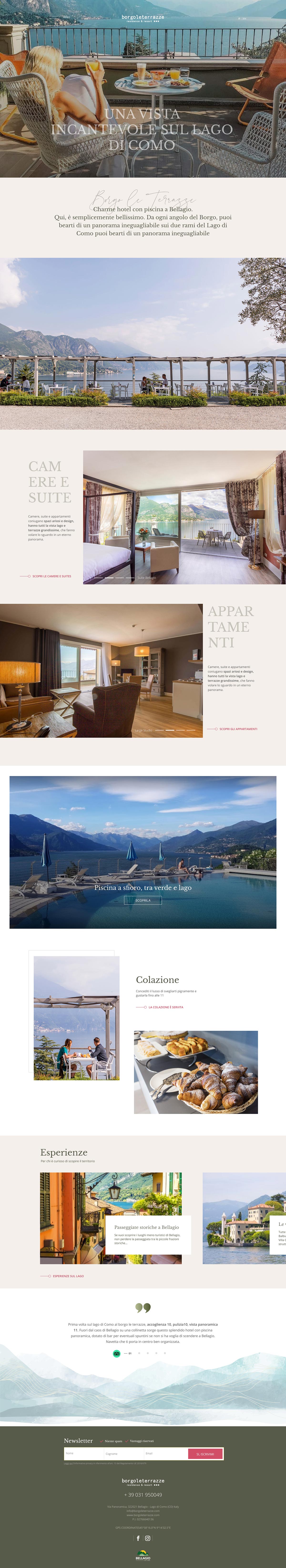 Sito web Borgo le Terrazze