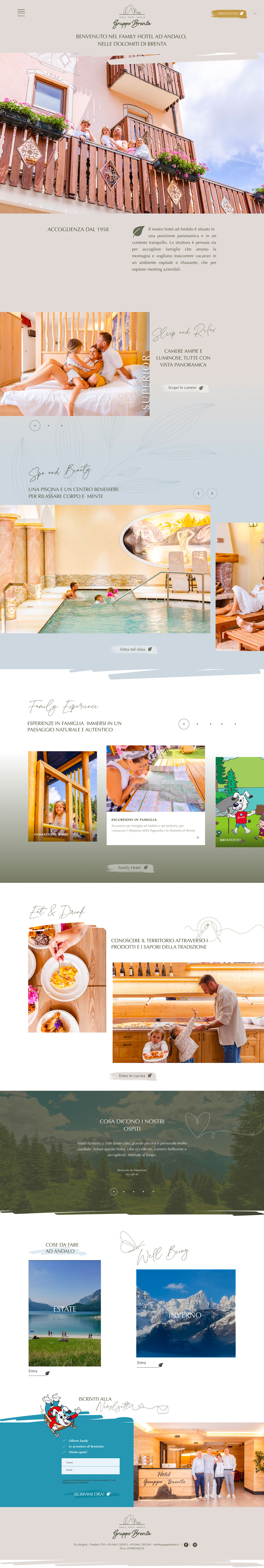 Sito Web Hotel Gruppo Brenta